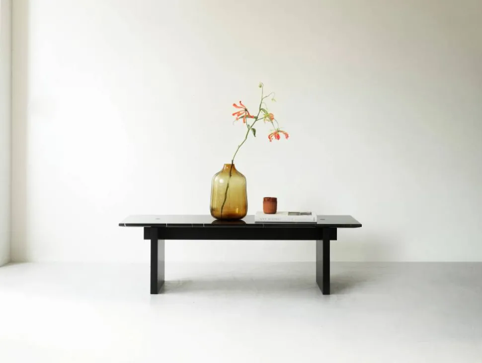 Solid Table soffbord 130x38 5x40 cm Black