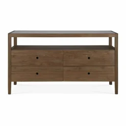 Spindle byrå Teak 4 lådor