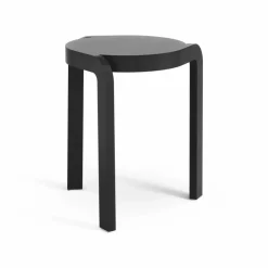 Spin pall H44 cm Ask svartlaserad