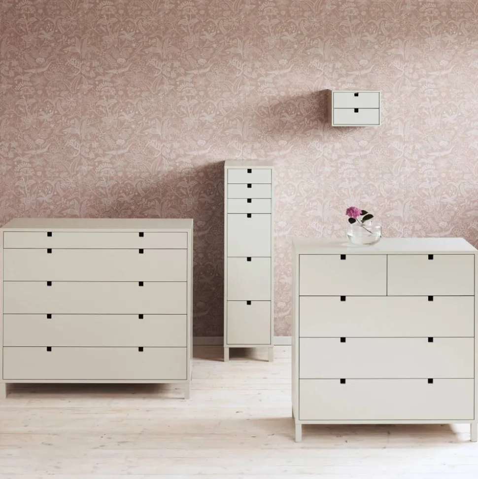 Square byrå 2+3 lådor Sand