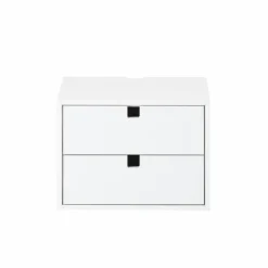 Square lådhurts vit