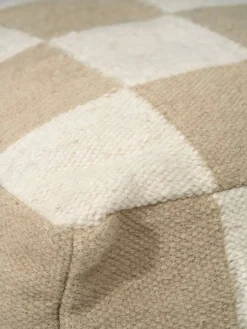 Square puff 50x50 cm Vit-natur