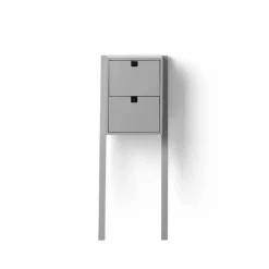 Square säng- och hallhylla Grå
