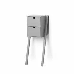 Square säng- och hallhylla Grå