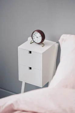 Square säng- och hallhylla Vit