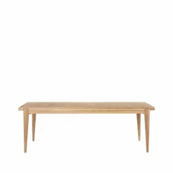 S-table matbord oak matt lacqured extendable