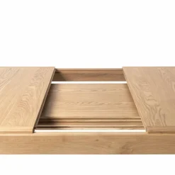 S-table matbord oak matt lacqured extendable