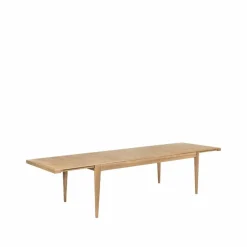 S-table matbord oak matt lacqured extendable