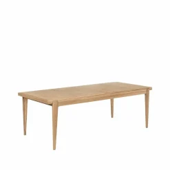 S-table matbord oak matt lacqured extendable