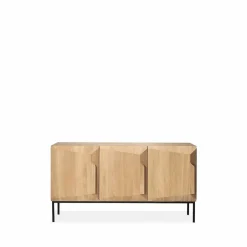 Stairs sideboard 3 dörrar Ek 150x80x46 cm