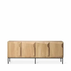 Stairs sideboard 4 dörrar Ek 200x80x46 cm