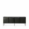 Stairs sideboard 4 dörrar Svartbetsad ek 200x80x46 cm