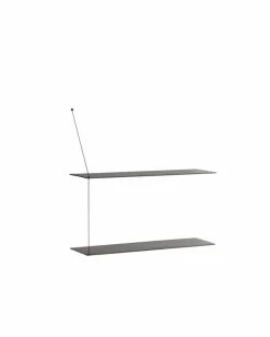 Stedge hylla 80 cm Svartmålad ask