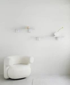Sten Shelf hylla 80 cm White marble