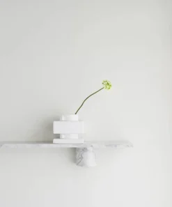 Sten Shelf hylla 80 cm White marble