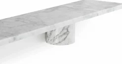 Sten Shelf hylla 80 cm White marble