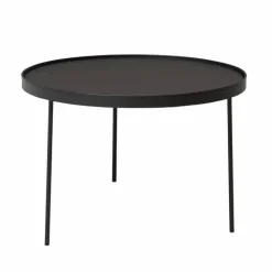 Stilk soffbord svart large Ø74 cm H:50 cm
