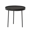 Stilk soffbord svart medium Ø44 cm H:42 cm