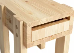 003 Stilts Side Table sidobord Matt oljevaxad furu 40x36x45 cm