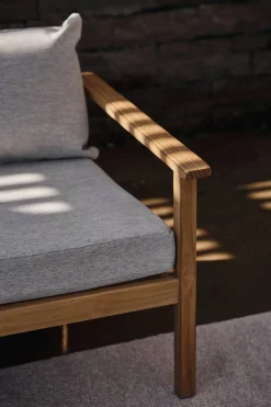 Stockaryd hörnsoffa teak/light grey