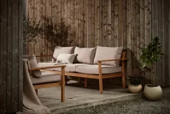 Stockaryd soffa 3-sits teak/beige