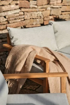 Stockaryd soffa 3-sits teak/light grey