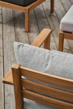 Stockaryd soffmodul 2-sits höger teak/light grey