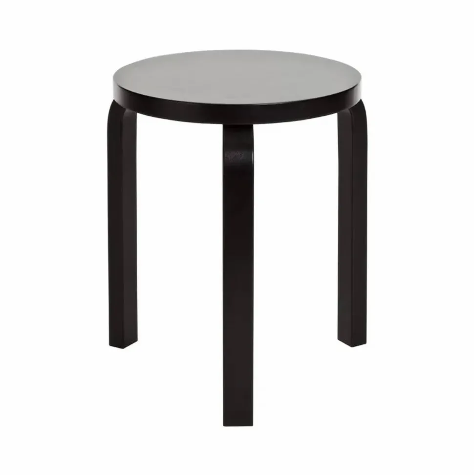 Stool 60 pall 3 st ben Svart lack