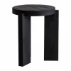 001 Stool pall Svartbetsad furu Ø40x44 cm