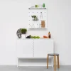 Story sideboard vit vit marmortopp vitt stativ