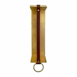 Strapp vägghylla 10x33 cm Brass