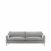 Streamline 3-sits soffa 220 cm bakar 47 ljusgrå-rostfritt stål