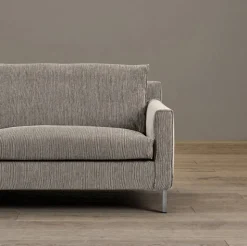 Streamline 3-sits soffa 220 cm bakar 01 brunbeige-rostfritt stål