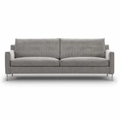 Streamline 3-sits soffa 220 cm bakar 01 brunbeige-rostfritt stål
