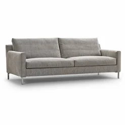 Streamline 3-sits soffa 220 cm bakar 01 brunbeige-rostfritt stål