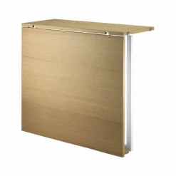 String fällbord Ek-vita metallben