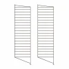 String golvgavel Mörkbrun 115x30 cm 2-pack