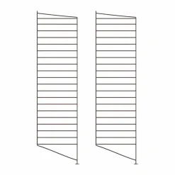 String golvgavel Mörkbrun 115x30 cm 2-pack