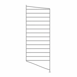 String golvgavel Mörkgrå 85x30 cm 1-pack
