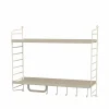 Stringhylla badrum beige - Kombination E