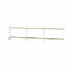 Stringhylla sovrum ask & beige - Kombination E