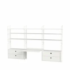 String kontor vit & beige - Kombination F