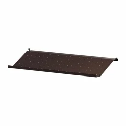 String skohylla metall Mörkbrun 78x30 cm