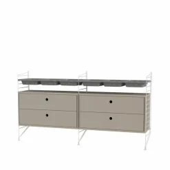 String sovrum beige & vit - Kombination G