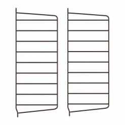 String väggavel Mörkbrun 50x20 cm 2-pack