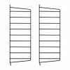 String väggavel Svart 50x20 cm 2-pack