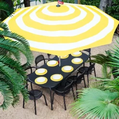 Stripesol parasoll red