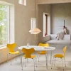 Superellipse B616 matbord 170x100 cm White laminate-chrome