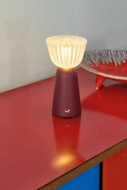 Swiing portabel bordslampa Black cherry (vinröd)