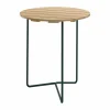 Table 6B bord Oljad furu-grönt stålstativ